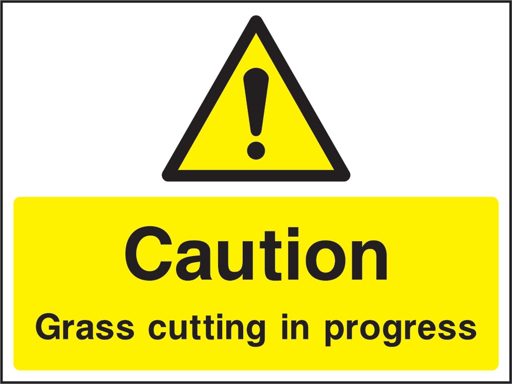 Signage: Caution Grass Cutting (CONS0099)
