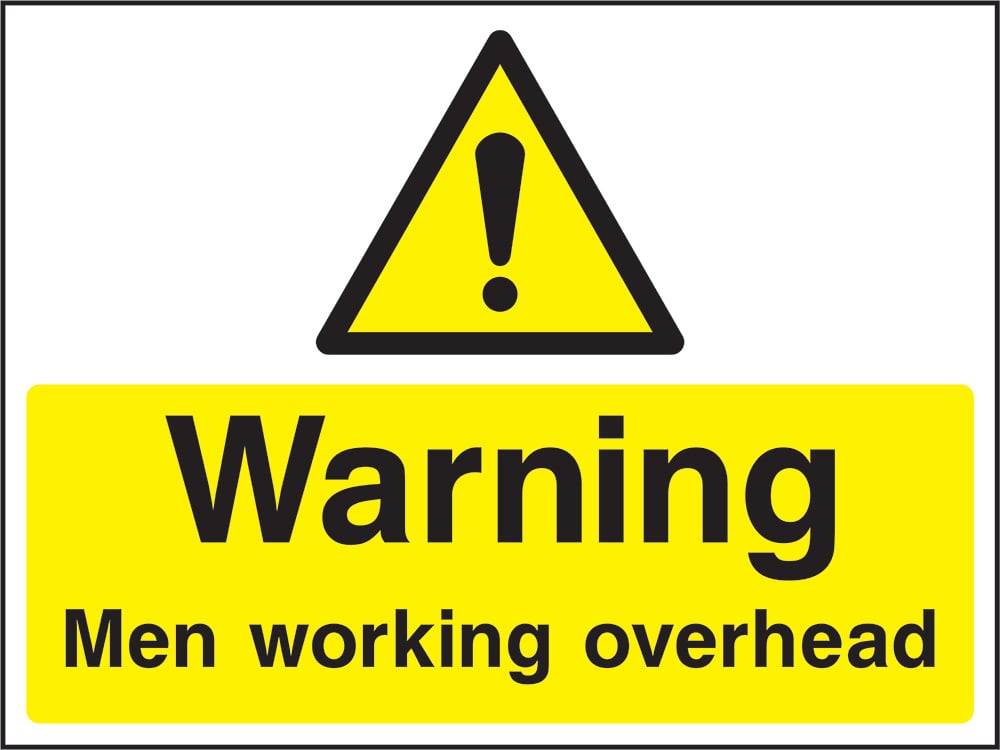 Signage: Warning Men Working Overhead (CONS0101)