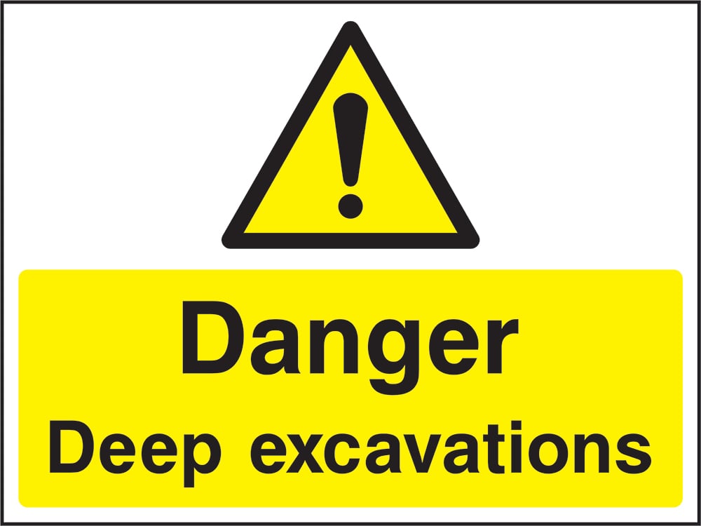 Signage: Danger Deep Excavations (CONS0116)