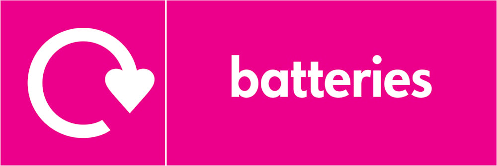 Signage: Batteries Recycling (ELEC0001)