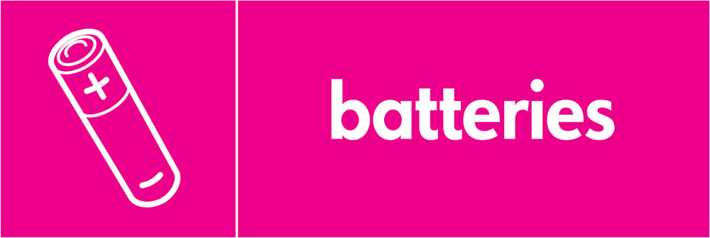 Signage: Batteries (ELEC0013)