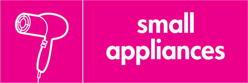 Signage: Small Appliances (ELEC0024)