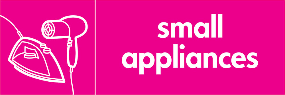 Signage: Small Appliances (ELEC0026)