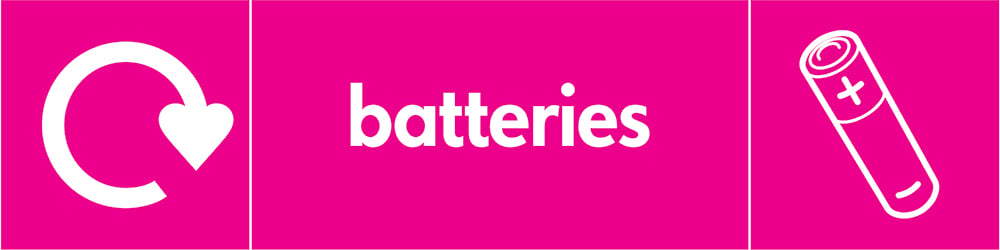 Signage: Batteries Recycling (ELEC0029)