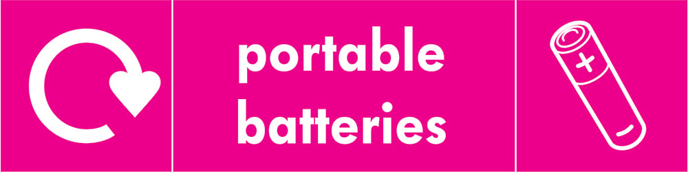 Signage: Portable Batteries Recycling (ELEC0038)