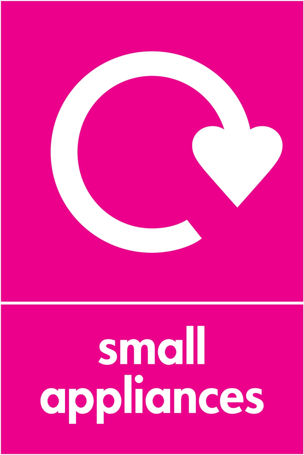 Signage: Small Appliances (ELEC0077)
