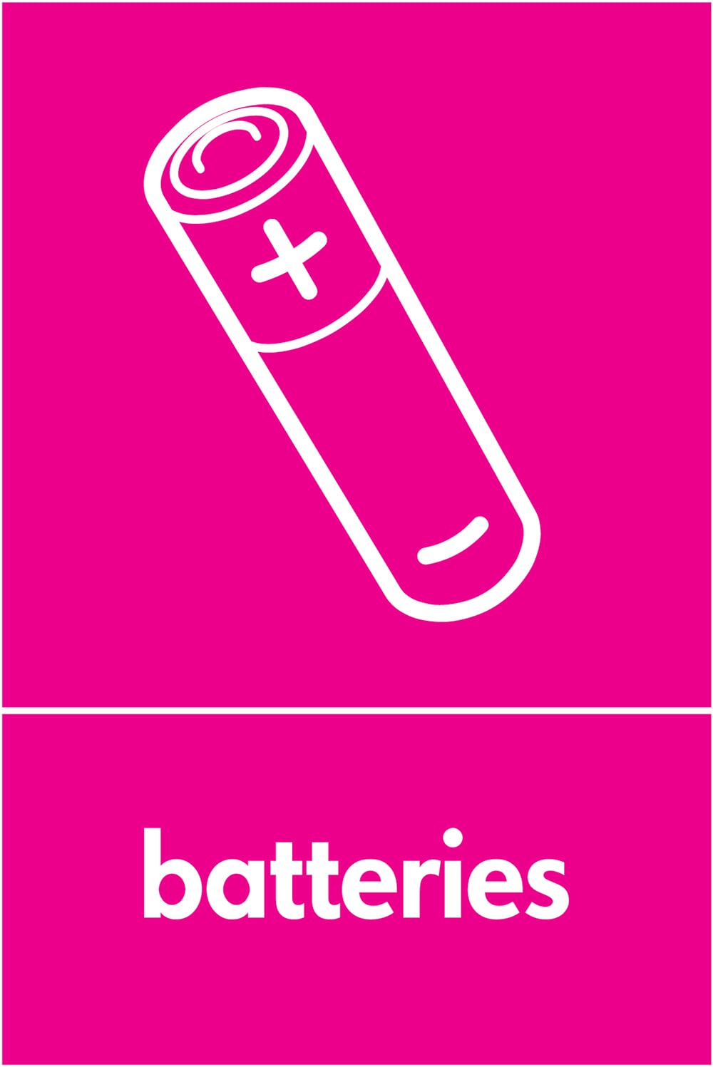 Signage: Batteries (ELEC0079)