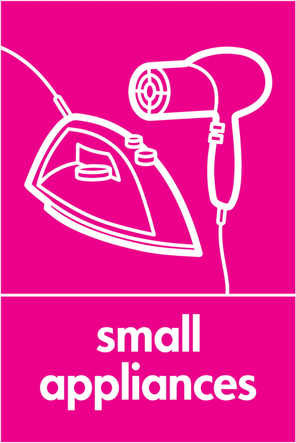 Signage: Small Appliances (ELEC0092)