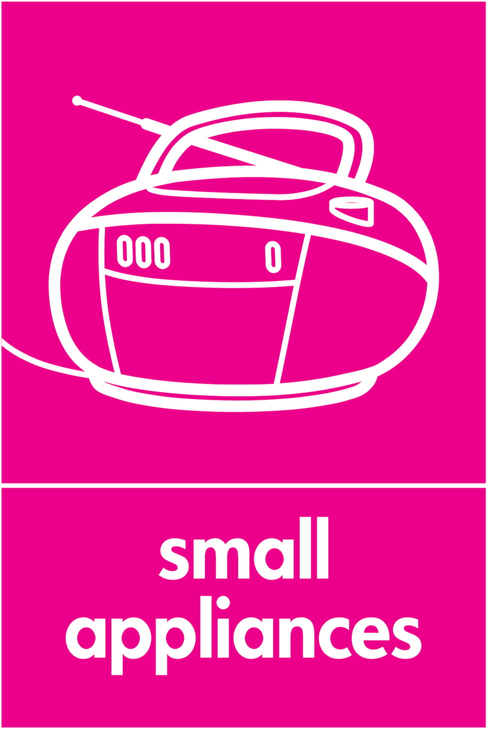 Signage: Small Appliances (ELEC0093)
