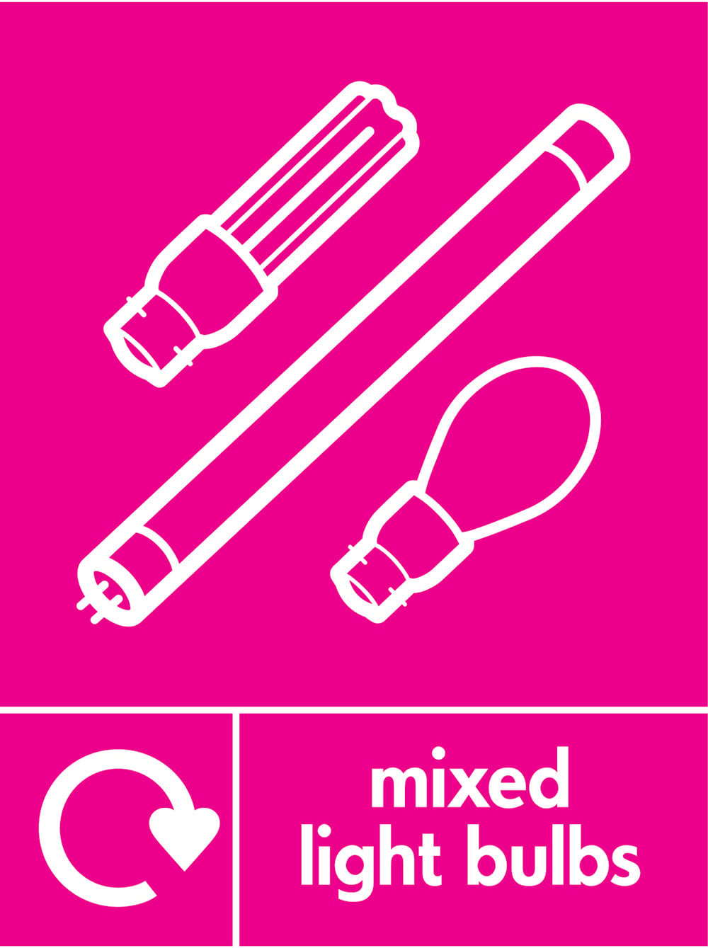 Signage: Mixed Light Bulbs (ELEC0124)