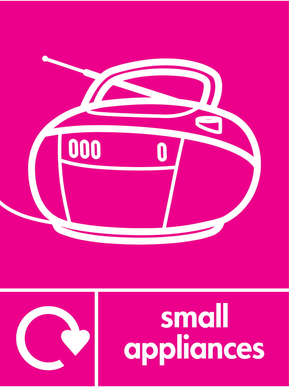 Signage: Small Appliances (ELEC0131)