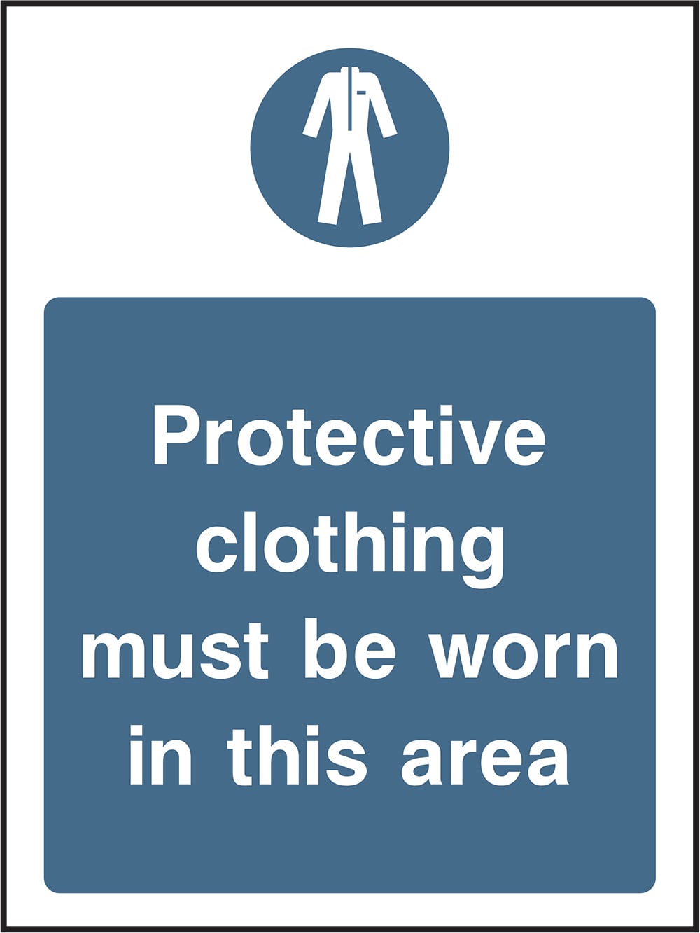 Signage: Protective Clothing Must Be Worn (FOOD0005)