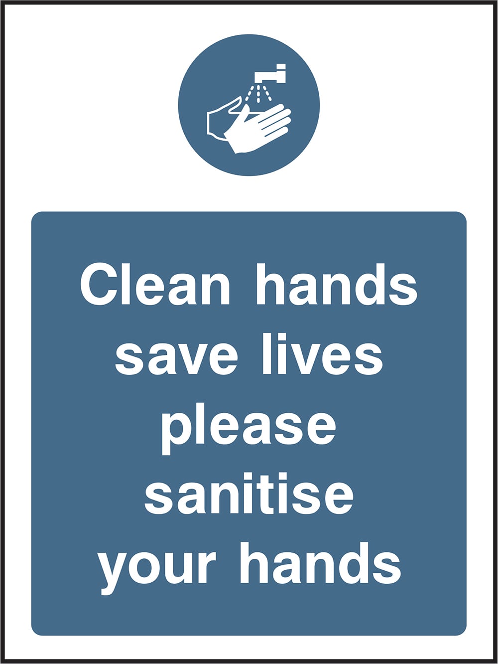 Signage: Sanitise Your Hands (FOOD0031)