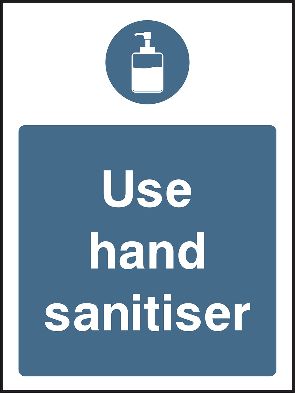 Signage: Use Hand Sanitiser (FOOD0034)