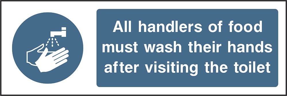 Signage: Wash Hands After Toilet (FOOD0051)