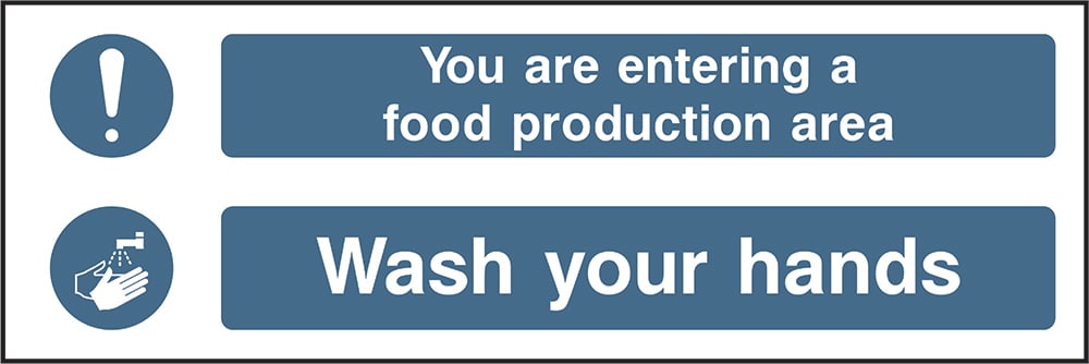 Signage: Wash Your Hands Food Area (FOOD0053)