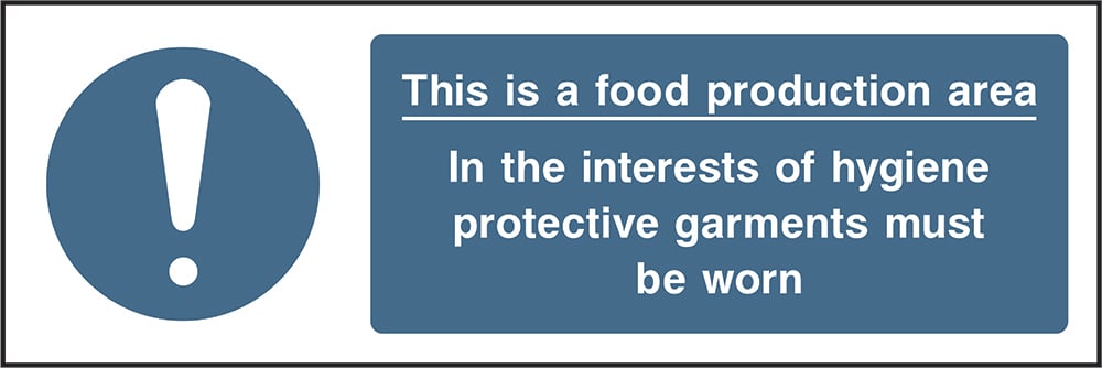 Signage: Protective Garments Must Be Worn (FOOD0054)
