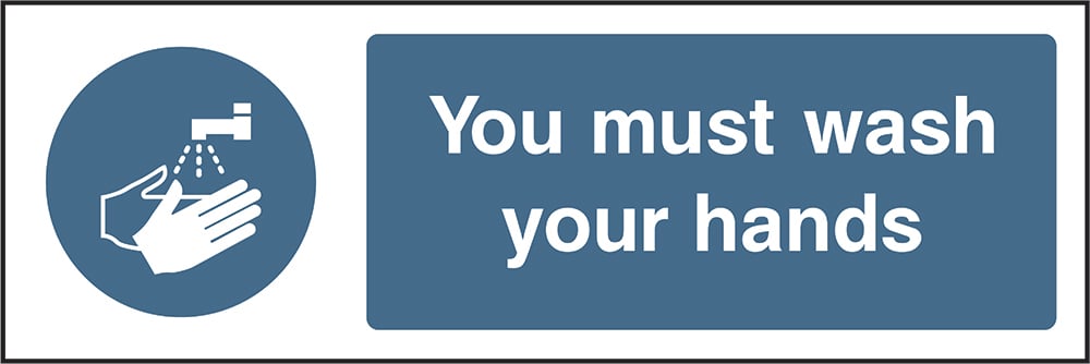 Signage: You Must Wash Your Hands (FOOD0070)