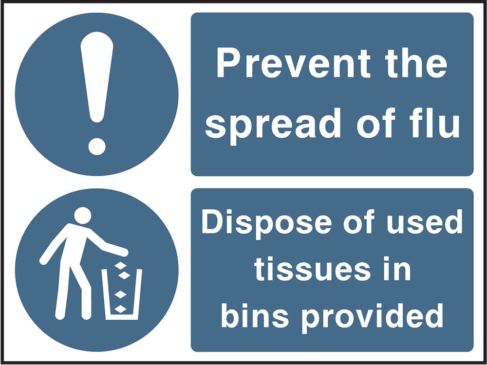 Signage: Prevent Flu Spread (FOOD0111)