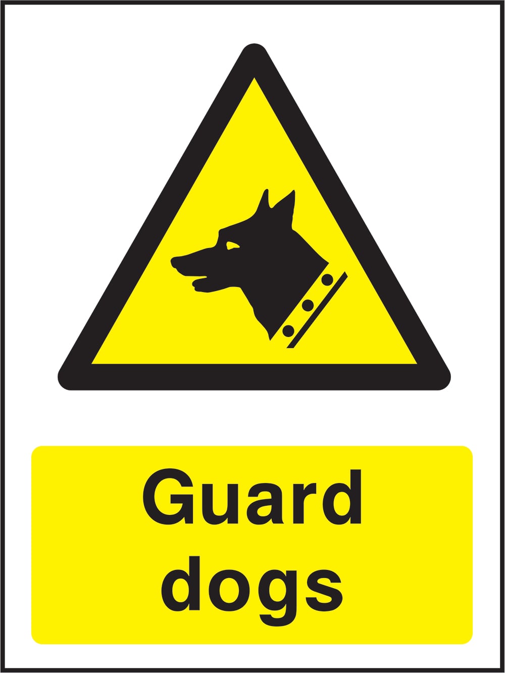 Signage: Guard Dogs (COUN0001)