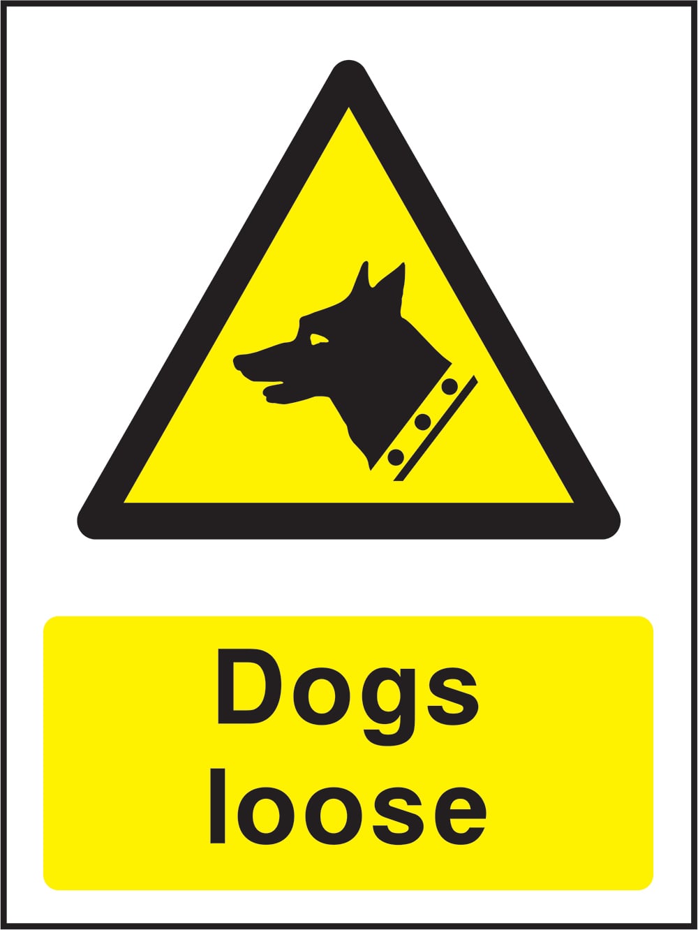Signage: Dogs Loose (COUN0002)