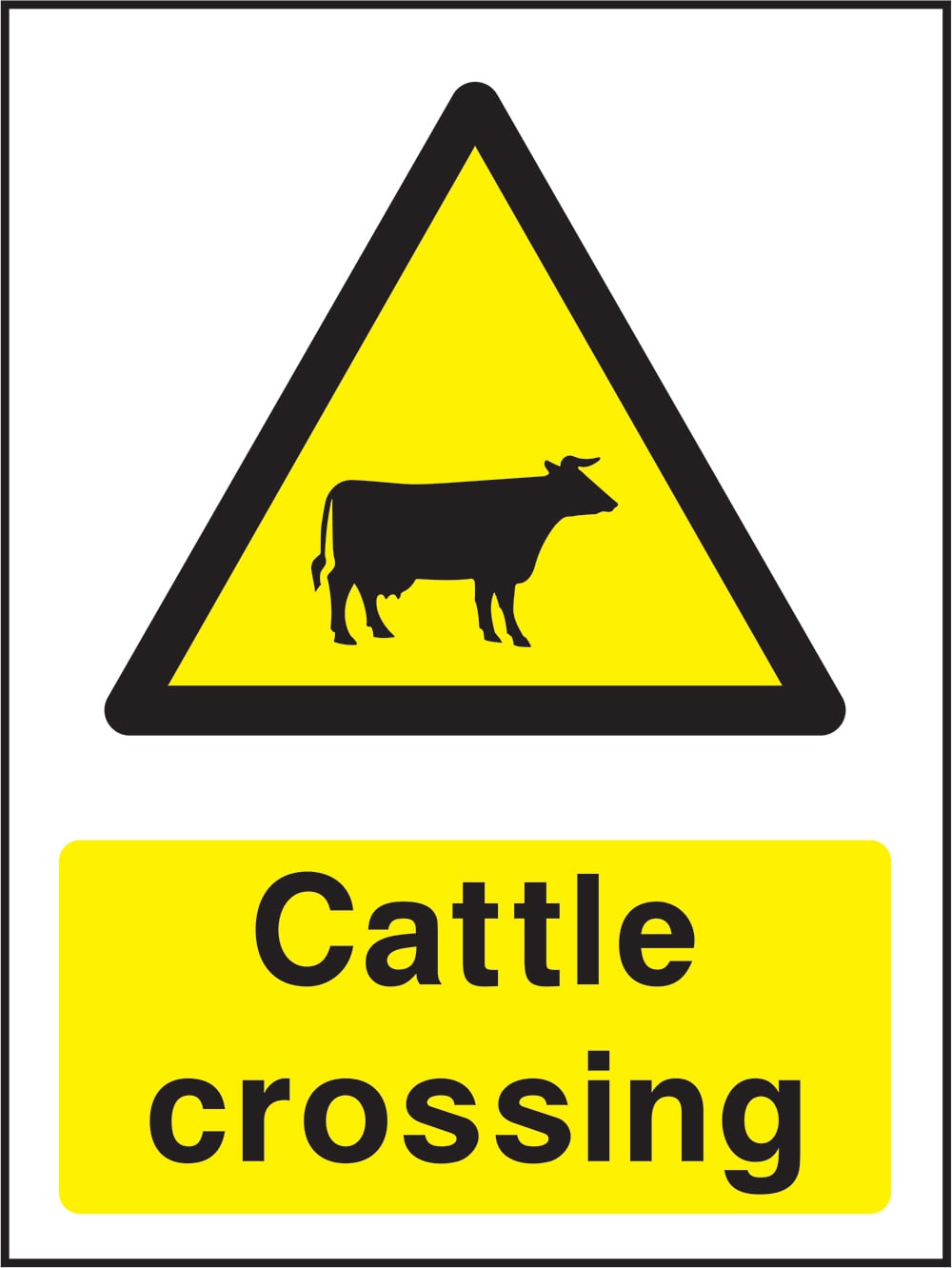 Signage: Cattle Crossing (COUN0010)