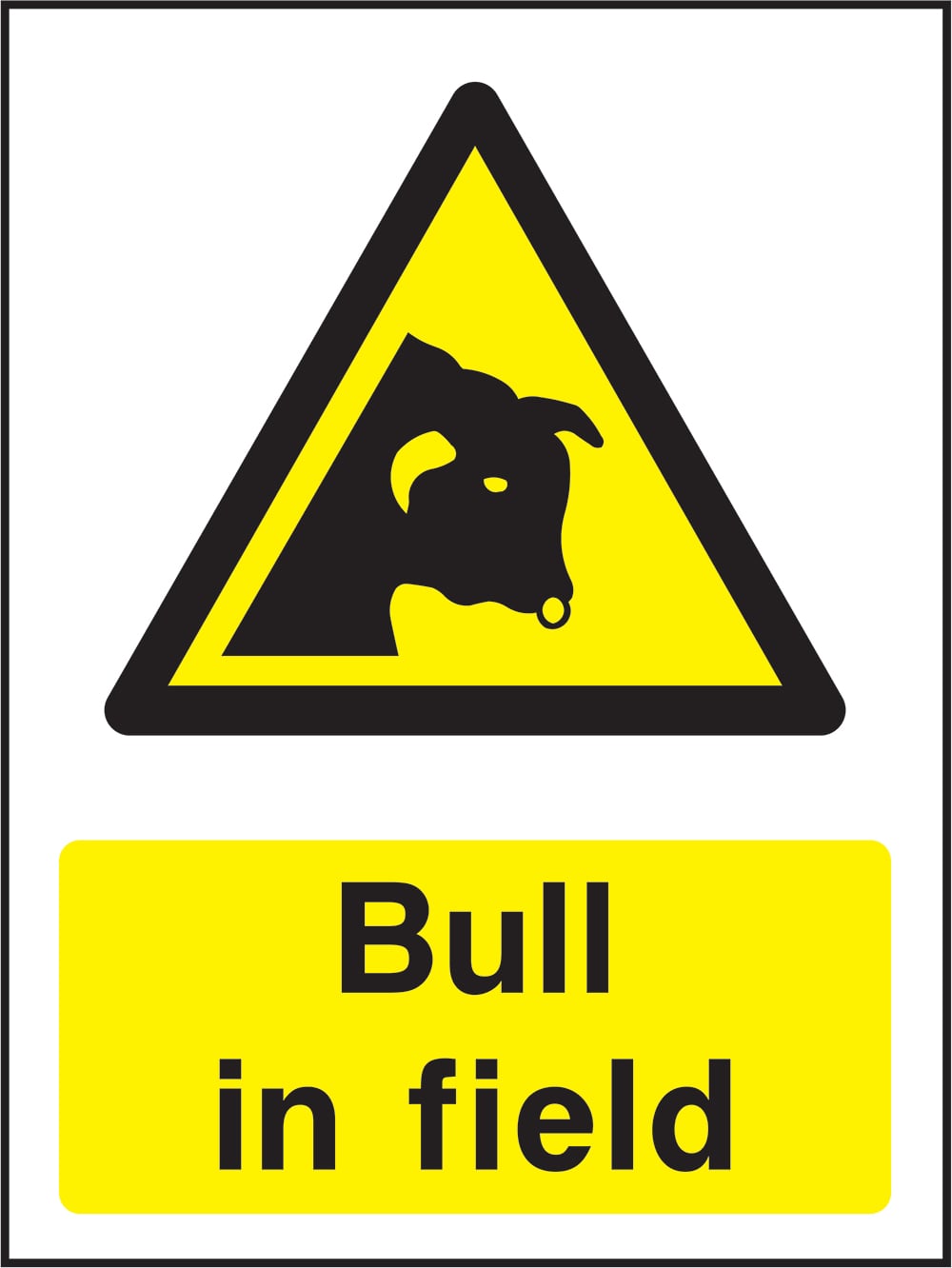 Signage: Bull in Field (COUN0015)
