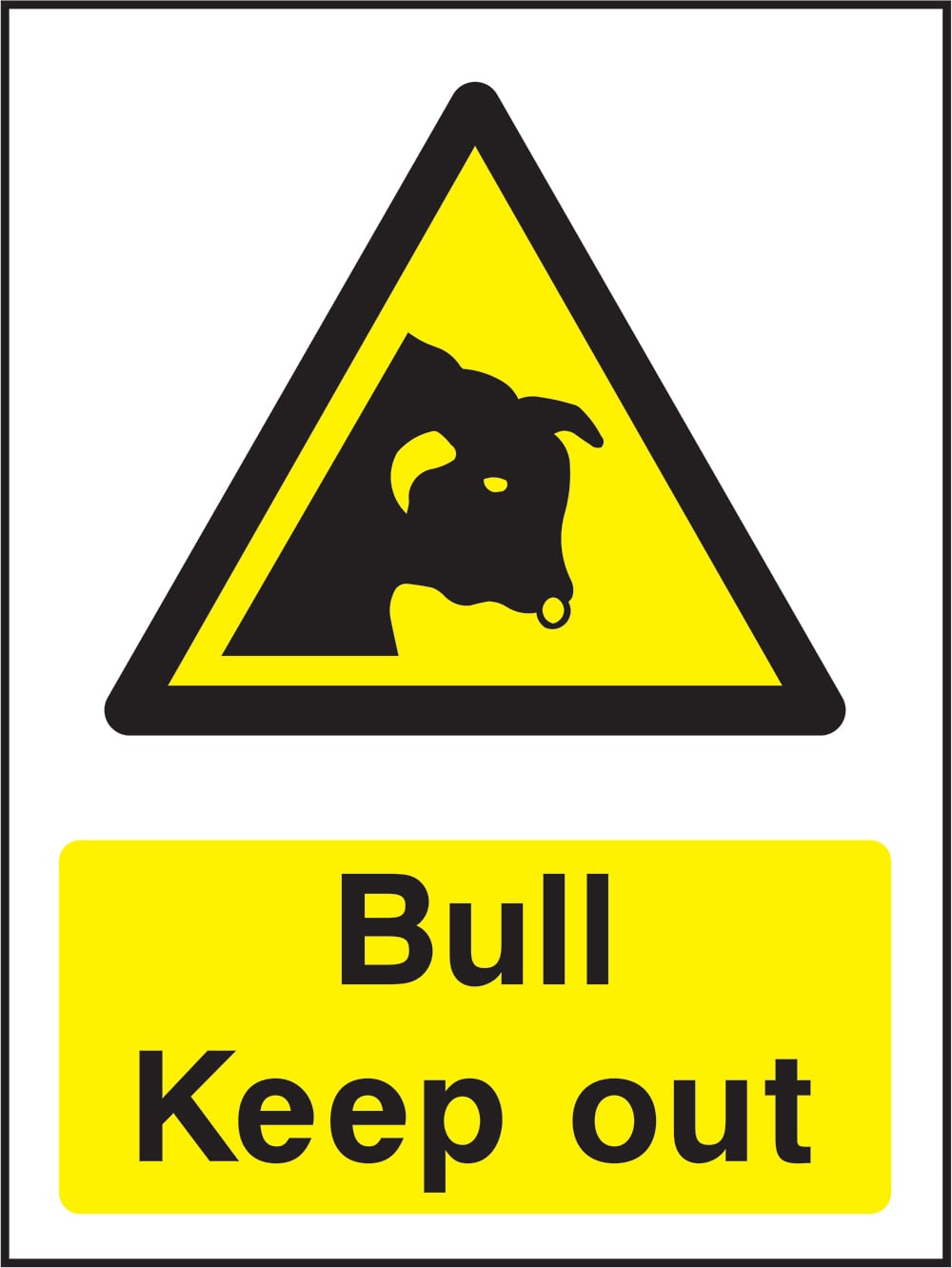 Signage: Bull Keep Out (COUN0016)