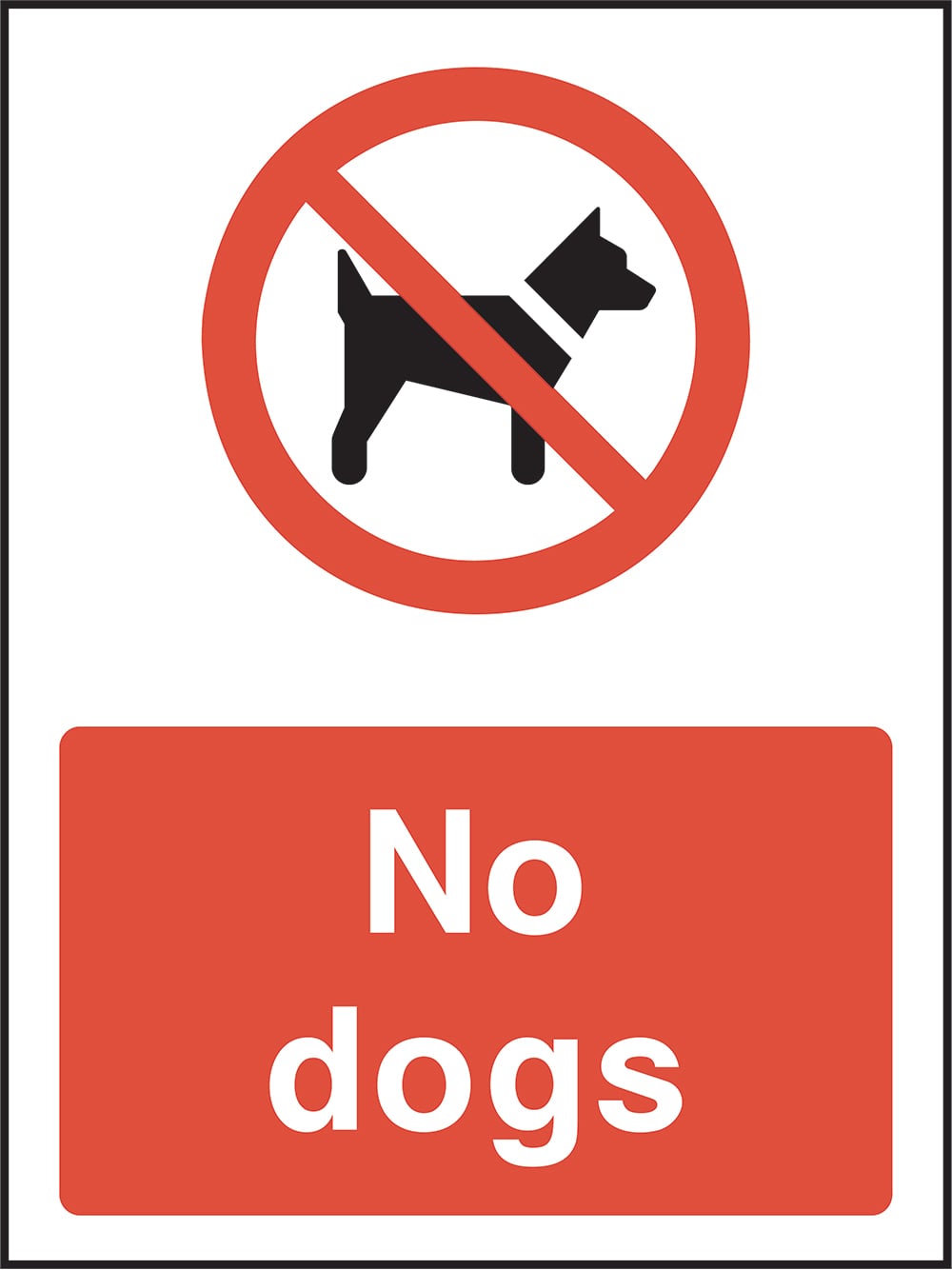Signage: No Dogs (COUN0071)