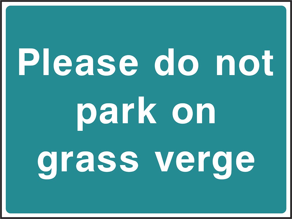 Signage: Do Not Park On Grass Verge (COUN0076)