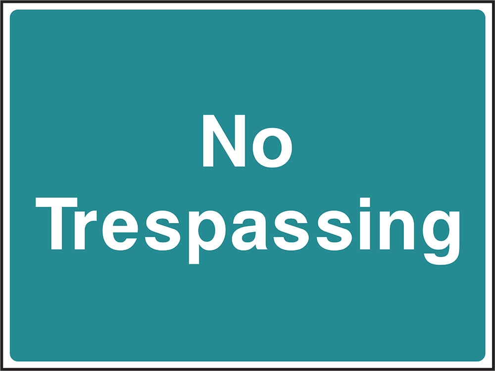 Signage: No Trespassing (COUN0083)