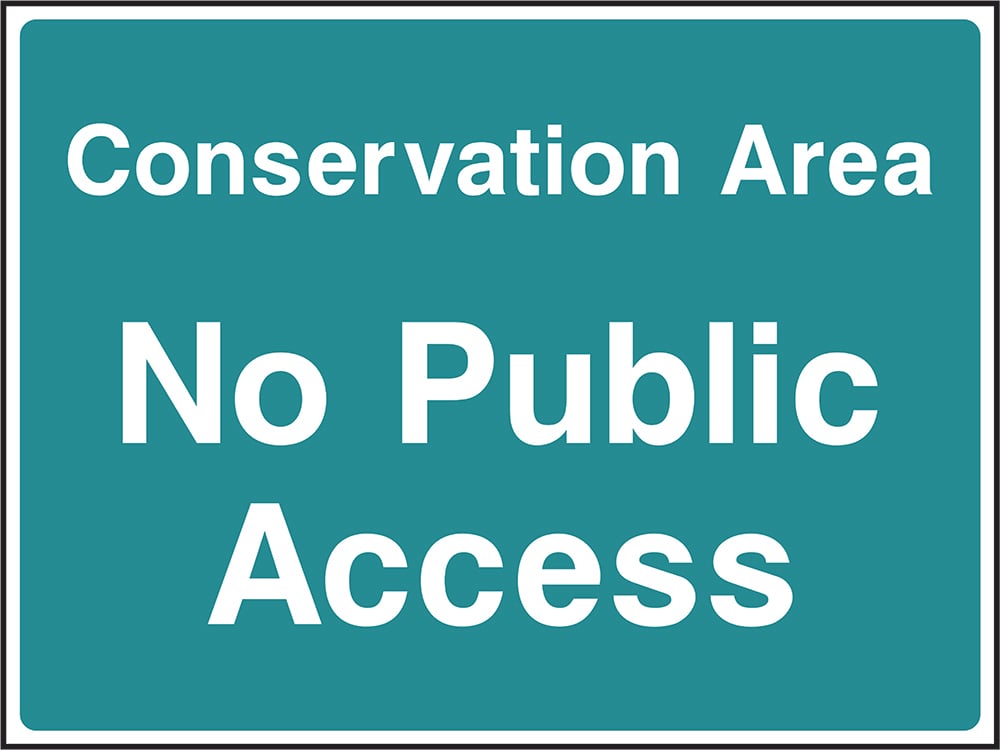 Signage: No Public Access (COUN0091)