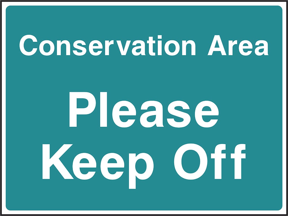 Signage: Conservation Area Keep Off (COUN0092)