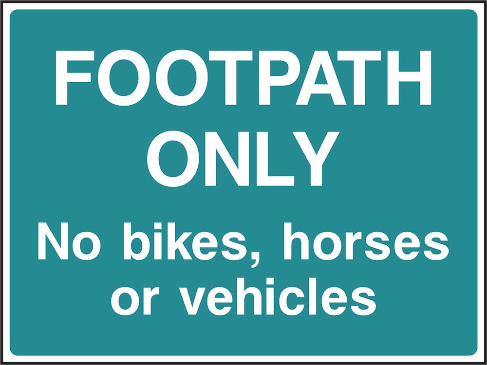 Signage: Footpath Only (COUN0094)