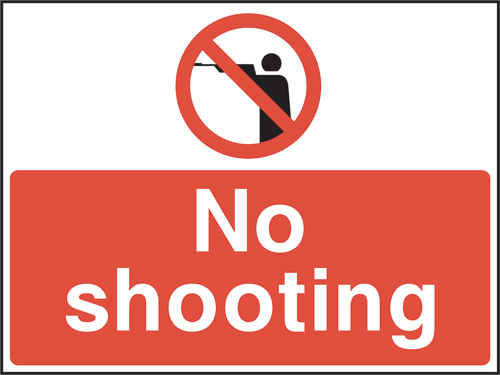 Signage: No Shooting (COUN0106)