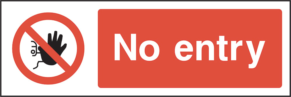 Signage: No Entry (ACCE0007)