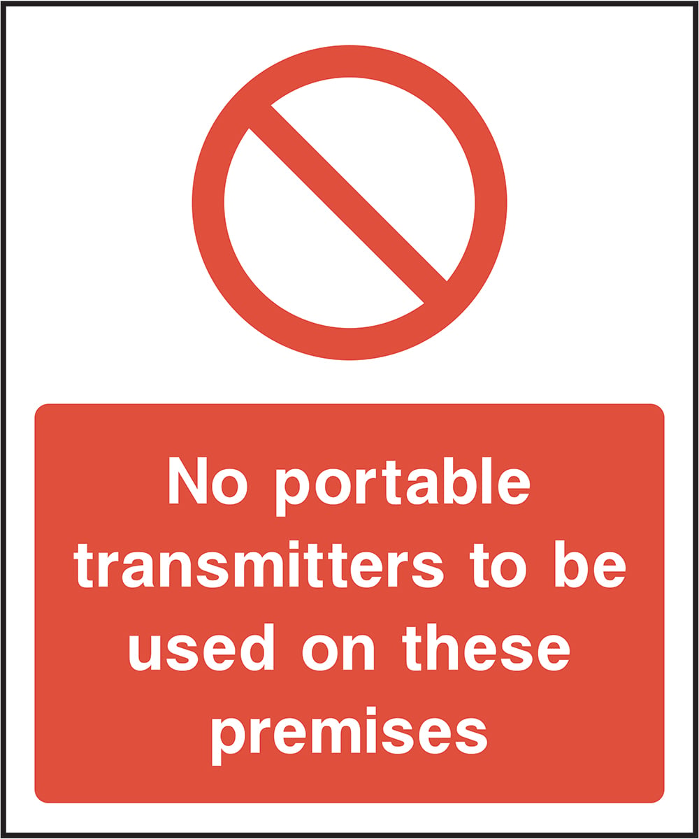 Signage: No Portable Transmitters (SECU0026)