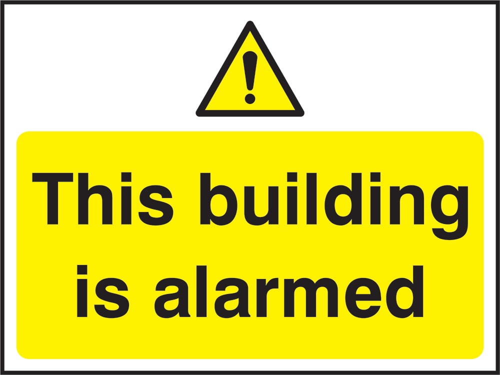 Signage: This Building Is Alarmed (SECU0055)