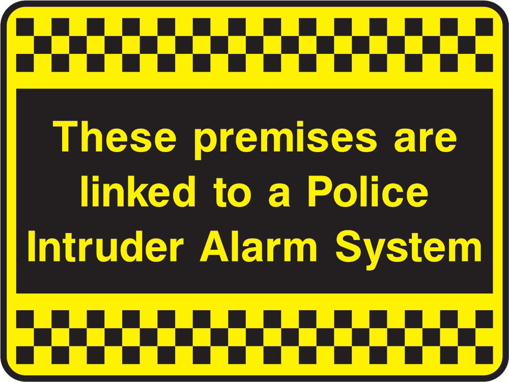 Signage: Police Intruder Alarm System (SECU0079)