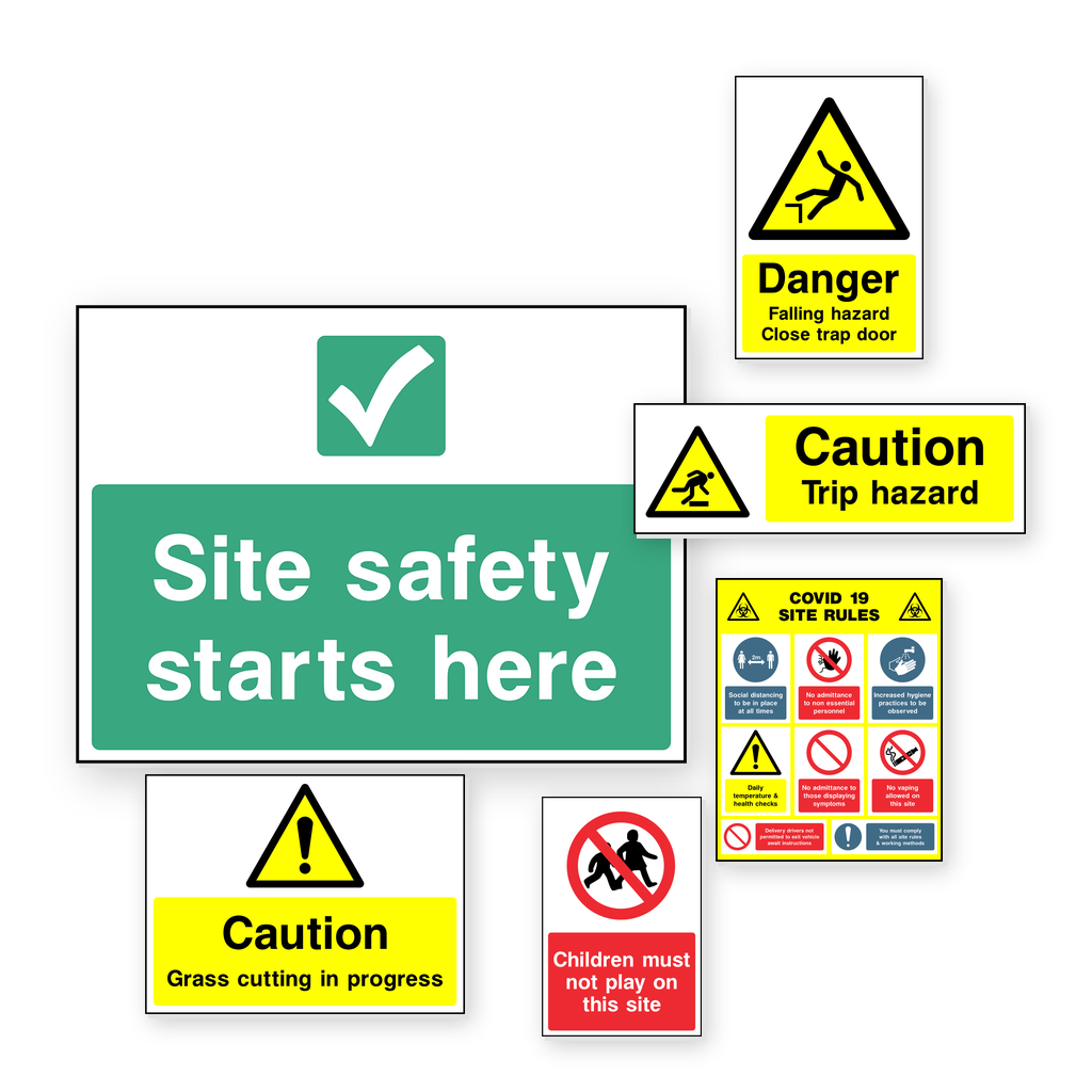 Construction Site Safety & Hazard Signs