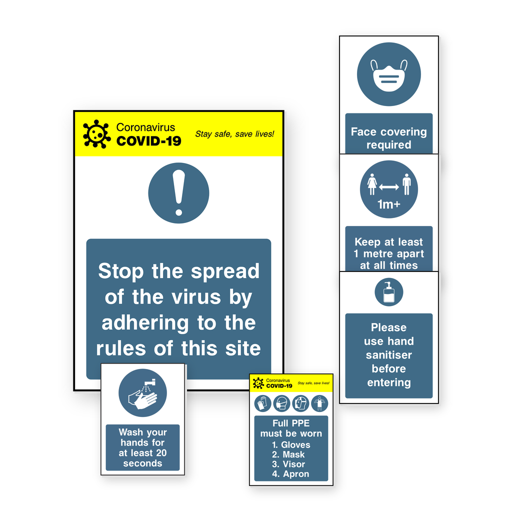 COVID-19 & Hygiene Signs