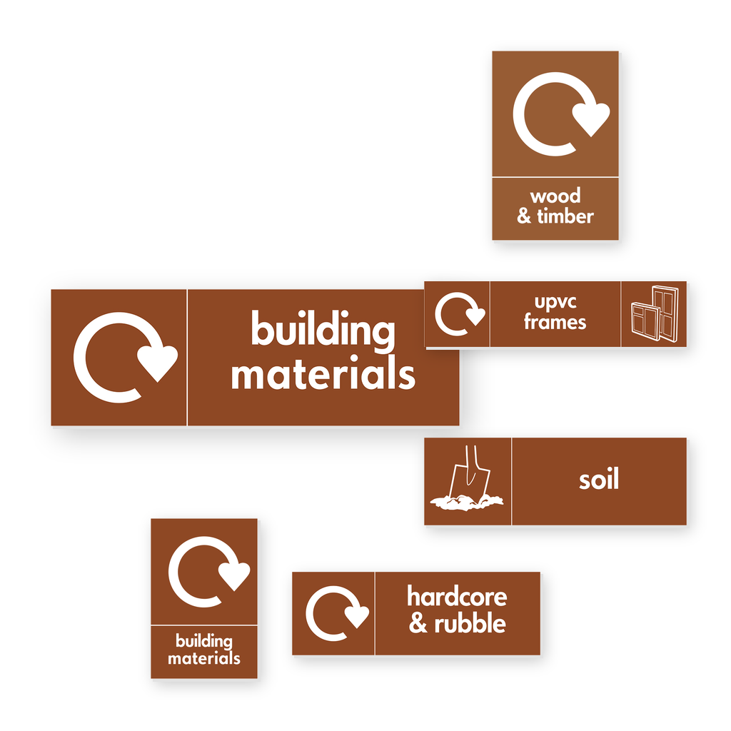 Building Materials Recycling Signs