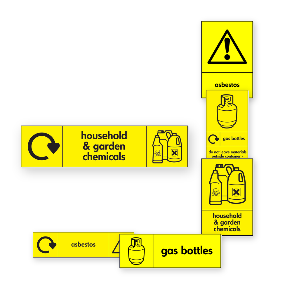 Household Hazardous Waste Signs