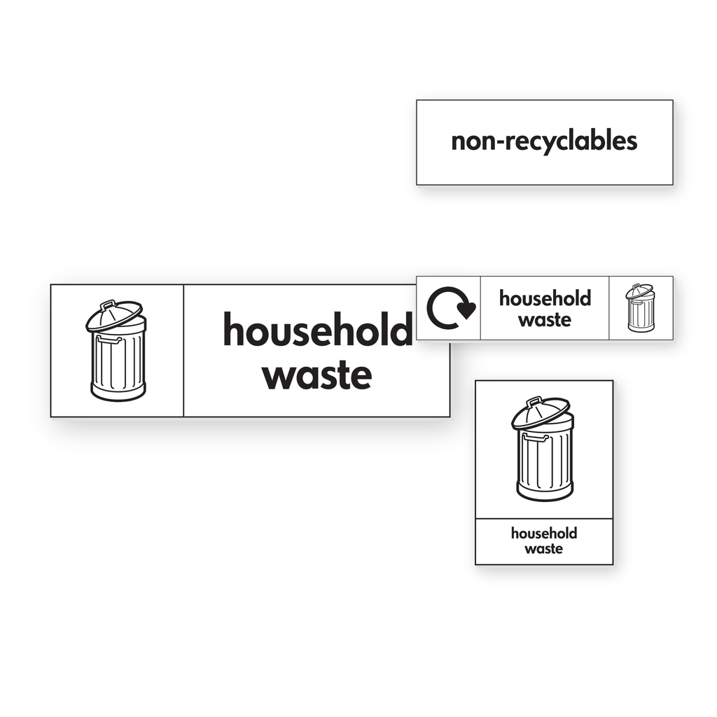 Household Waste Signs