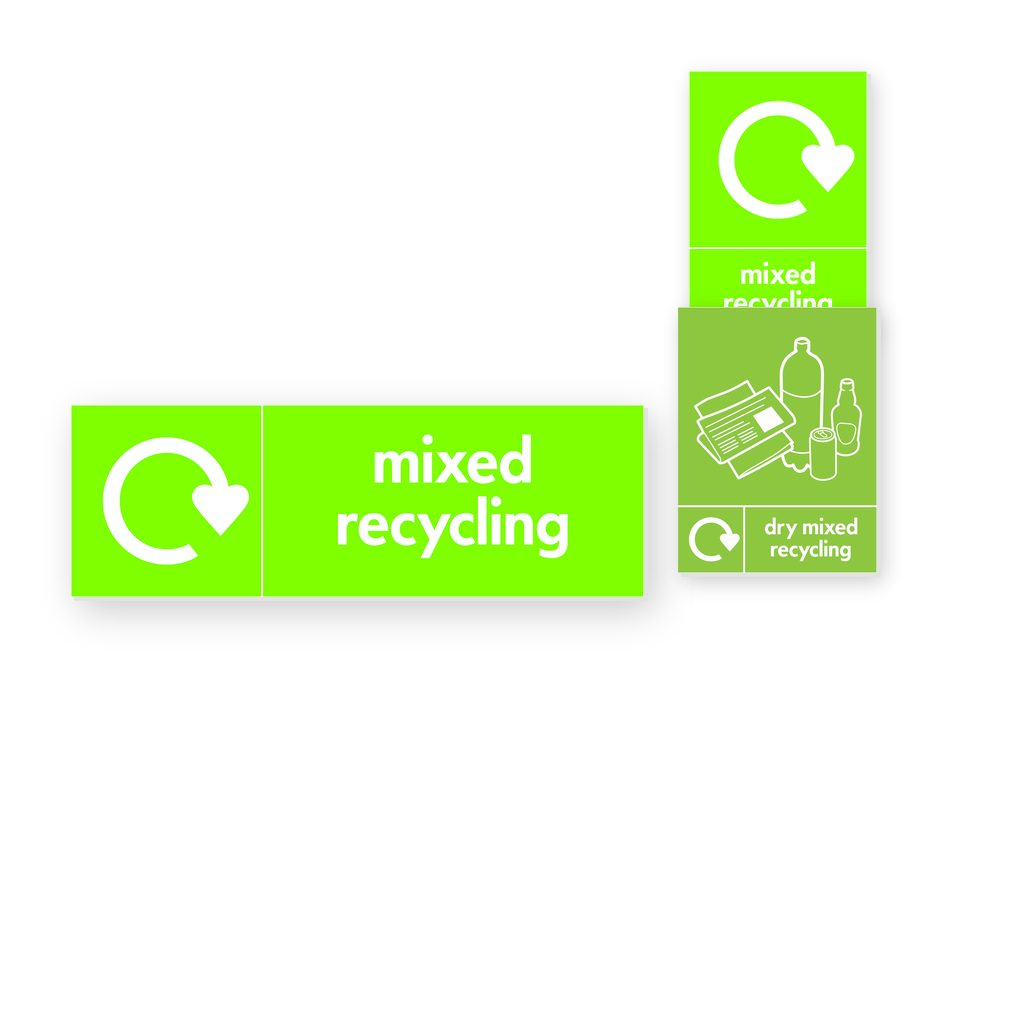 Mixed Recycling Signs