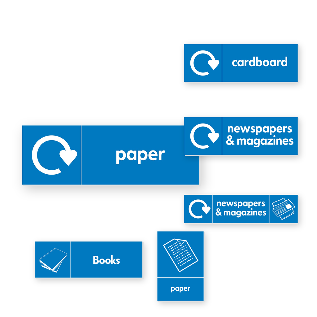 Paper Recycling Signs