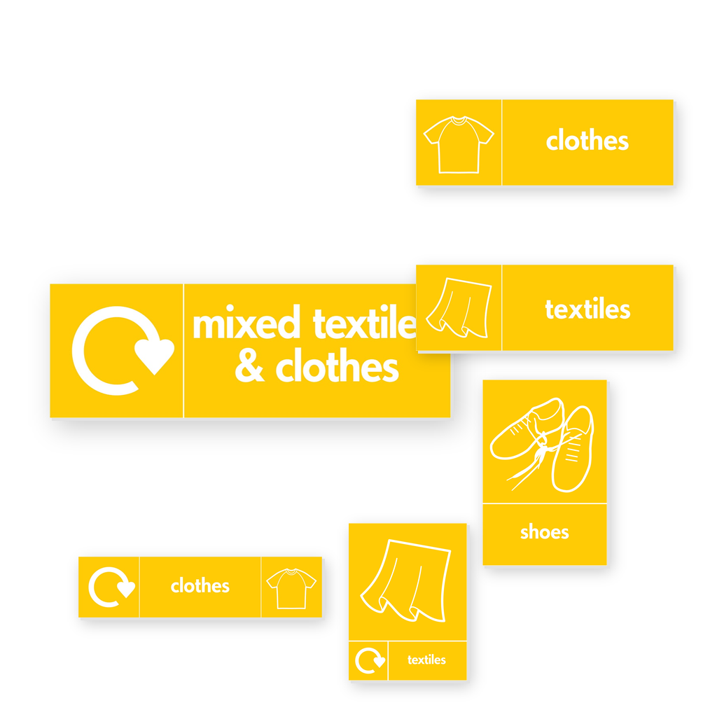 Textile Recycling Signs