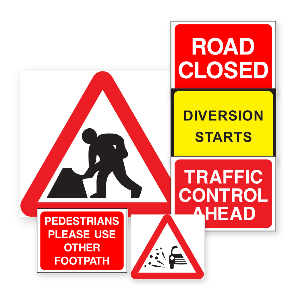 Temporary Traffic Warning Signs