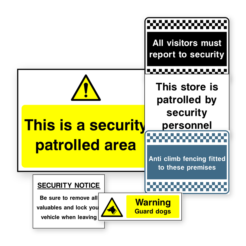 General Security & Access Signs