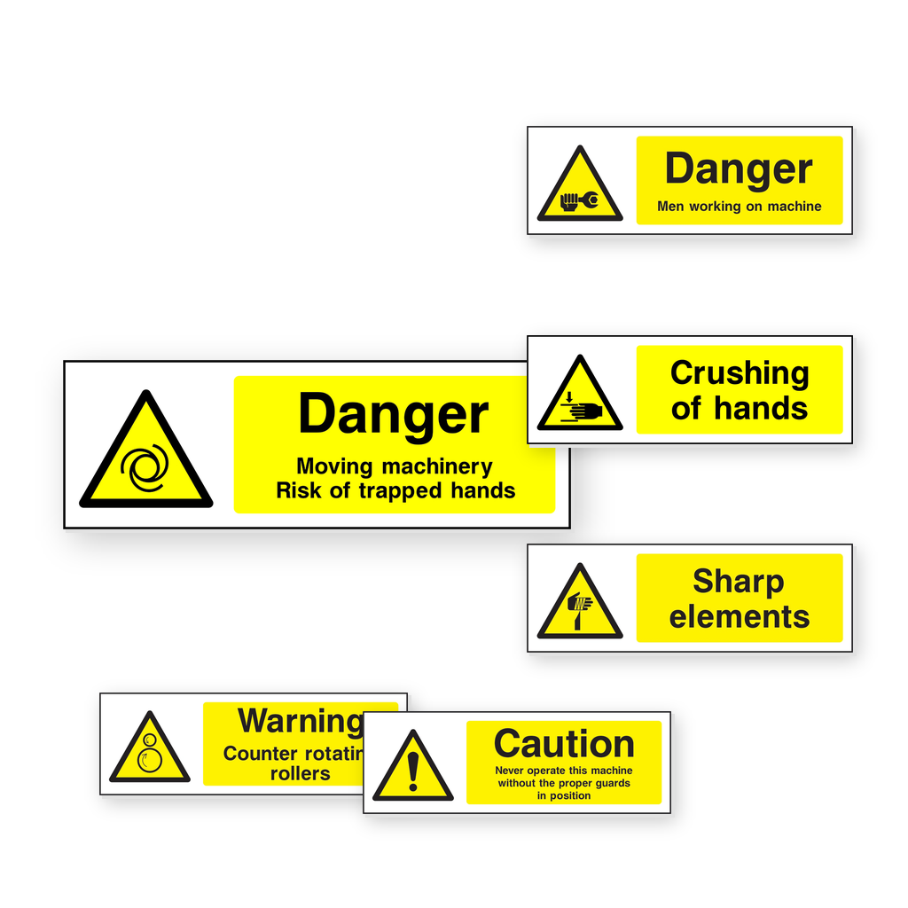 Machinery Hazard Warning Signs